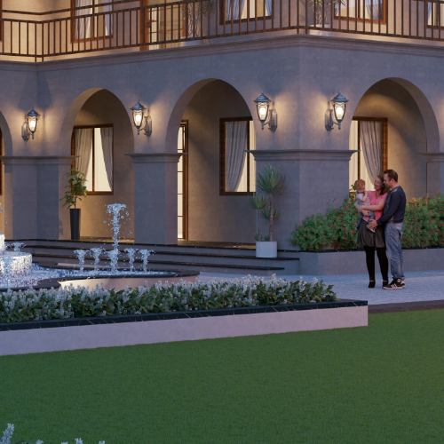 Modeshwari House row house near Surat with proper street lighting – safe and budget homes under ₹25 lakhs.